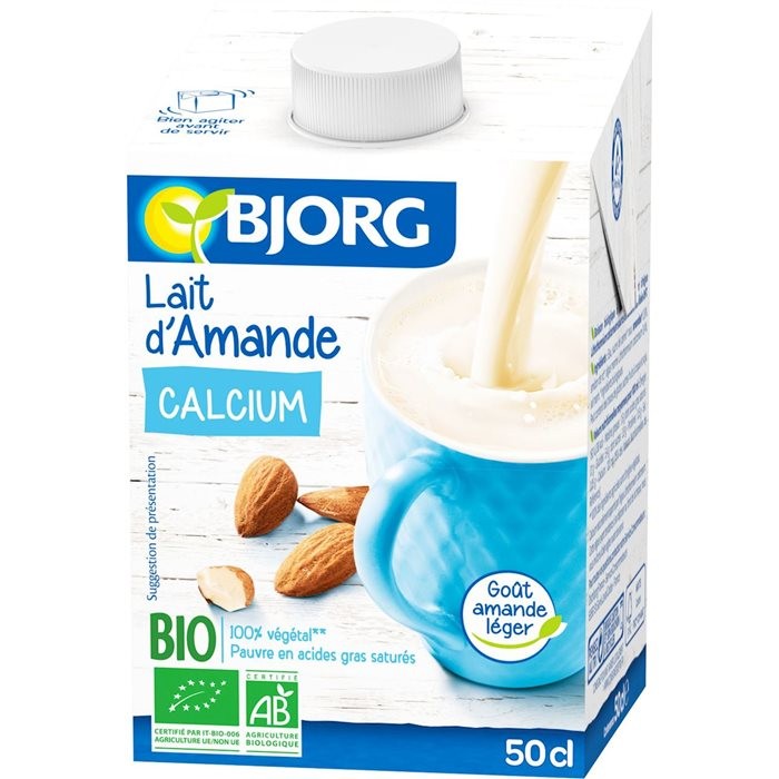 Almond Milk Calcium BIO Bjorg 50Cl