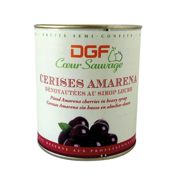 Cerises Dénoyautées au Sirop Lourd Amarena DGF Cœur Sauvage 850 ml