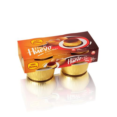 Flan aux Œufs Al Baño Maria Sans Gluten Reina 4 x 110 g