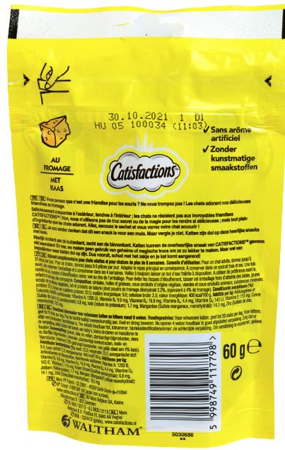 Catisfaction Cheesy Cat Treats 6x60g