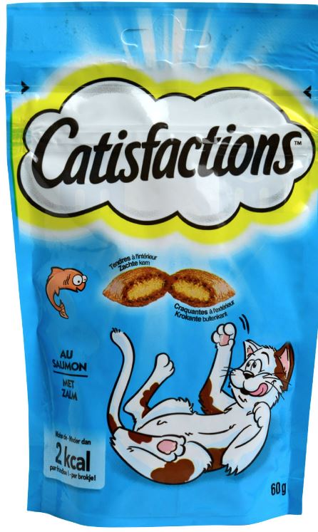 Friandises pour chat au saumon Catisfaction 6x60g