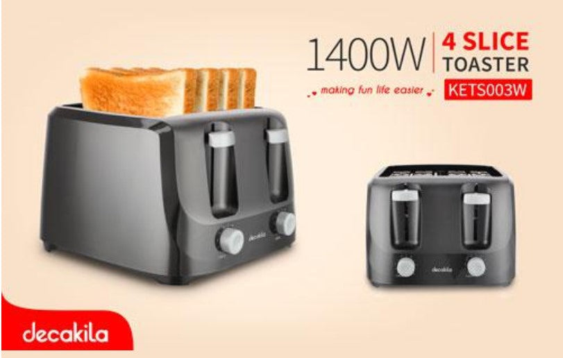 Toaster 1500W 4 Slices Decakila 