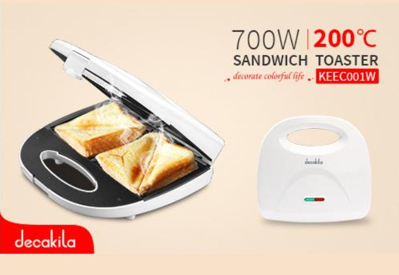 Sandwich Toaster 700W 200℃ Decakila