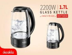 Glass Kettle 1.7L 2200W Decakila