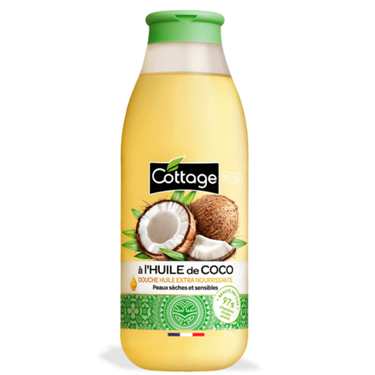 Shower Oil for Dry and Sensitive Skin with Cottage Coconut Oil 560 ml