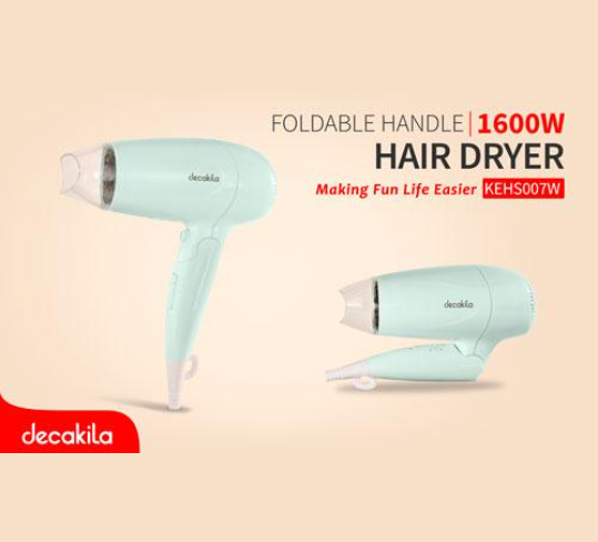 Decakila 1600W Folding Handle Hair Dryer