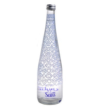 Eau Minérale Gazéifiée en Verre Aïn Saïss 75cl