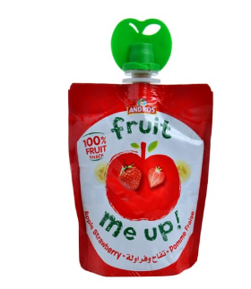 Compote Fruit Me Up Apple Strawberry Andros 90g