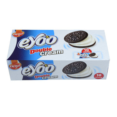 Biscuit au Cacao Fourré  goût vanille Double Crème  Eyoo 10 x 52g Excelo