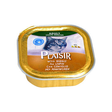 Rabbit Taste Pâté for Adult Cats Pleasure Meals 100g