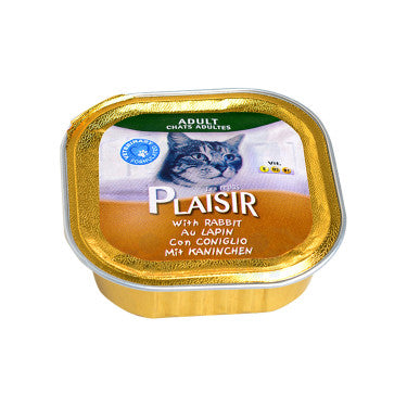 Pâté Goût Lapin pour Chat Adulte Les Repas Plaisir 100g