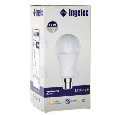 Ampoule Accroches  LED 11W B22 3000K Lumière Laune  Ingelec