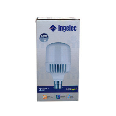 Ampoule Accroches LED Haute Puissance 20W B22 6500K Lumière Blanche  Ingelec