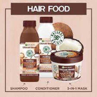 Garnier Ultra Doux Coconut Smoothing Shampoo for Dry and Frizzy Hair 350 ml