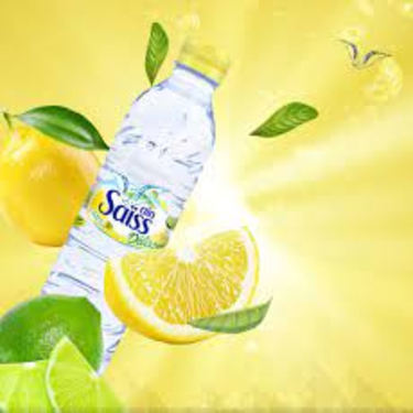 عين سايس مياه معدنية طبيعية بنكهة الليمون 1.5 لتر
