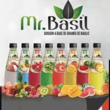 Boisson aux Graines de Basilic & Ananas Mr. Basil  290 ml