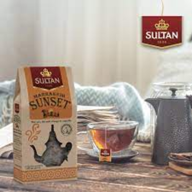 Infusion Green Tea with Black Tea with Orange And Cinnamon Marrakech Sunset Sultan 15 Sachets