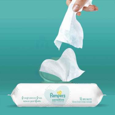 56 Pampers Sensitive Wipes