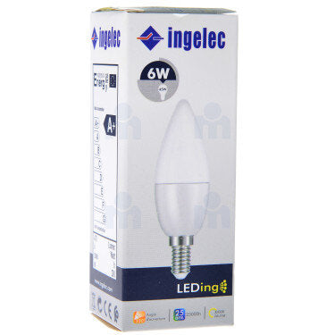 لمبة خيط LED 6 وات E14 3000K ضوء أصفر Ingelec