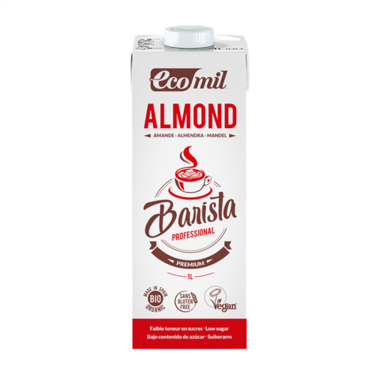 Barista Almond Milk Sugar Free Organic Glutten Free EcoMill 1L
