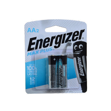2 Energizer Max Plus AA Batteries