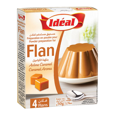 4 Ideal Caramel Flans 55g