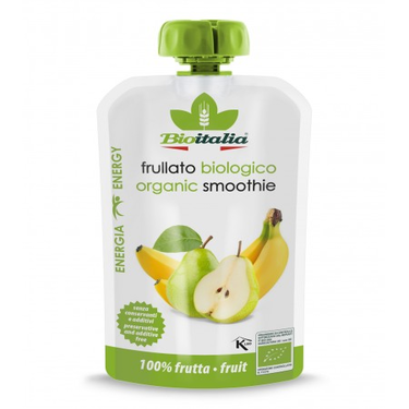 Compote De Poires et Bananes 100 %  Bio Smoothie BIOITALIA  120