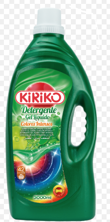 Green Liquid Laundry Detergent 42 Doses Kiriko Intense Colors 3L