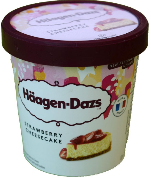 Pot de Glace Fromage Fraise Cake Häagen-Dazs 500ml