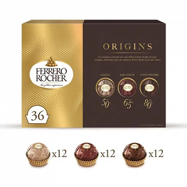 Ferrero Rocher Origins Thin Chocolate Covered Wafers Assortment 450 g