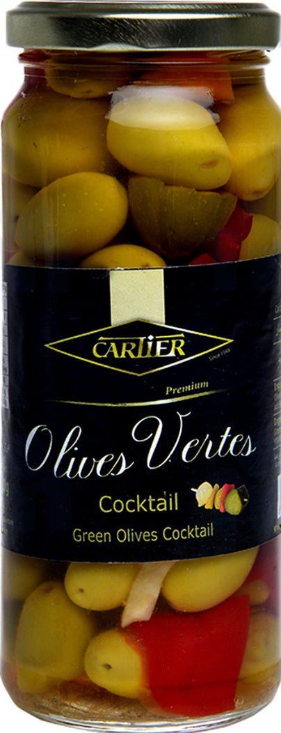 Cartier cocktail green olives 340g