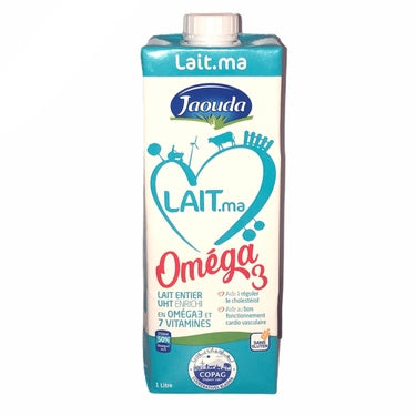 UHT Whole Milk Omega 3 Jaouda 1L