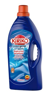 Blue Liquid Detergent 42 doses for Laundry Kiriko 3L
