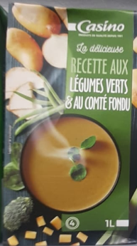 La Délicieuse Recette  Aux Légumes verts et Au Comté Fondu  Casino  1Ll