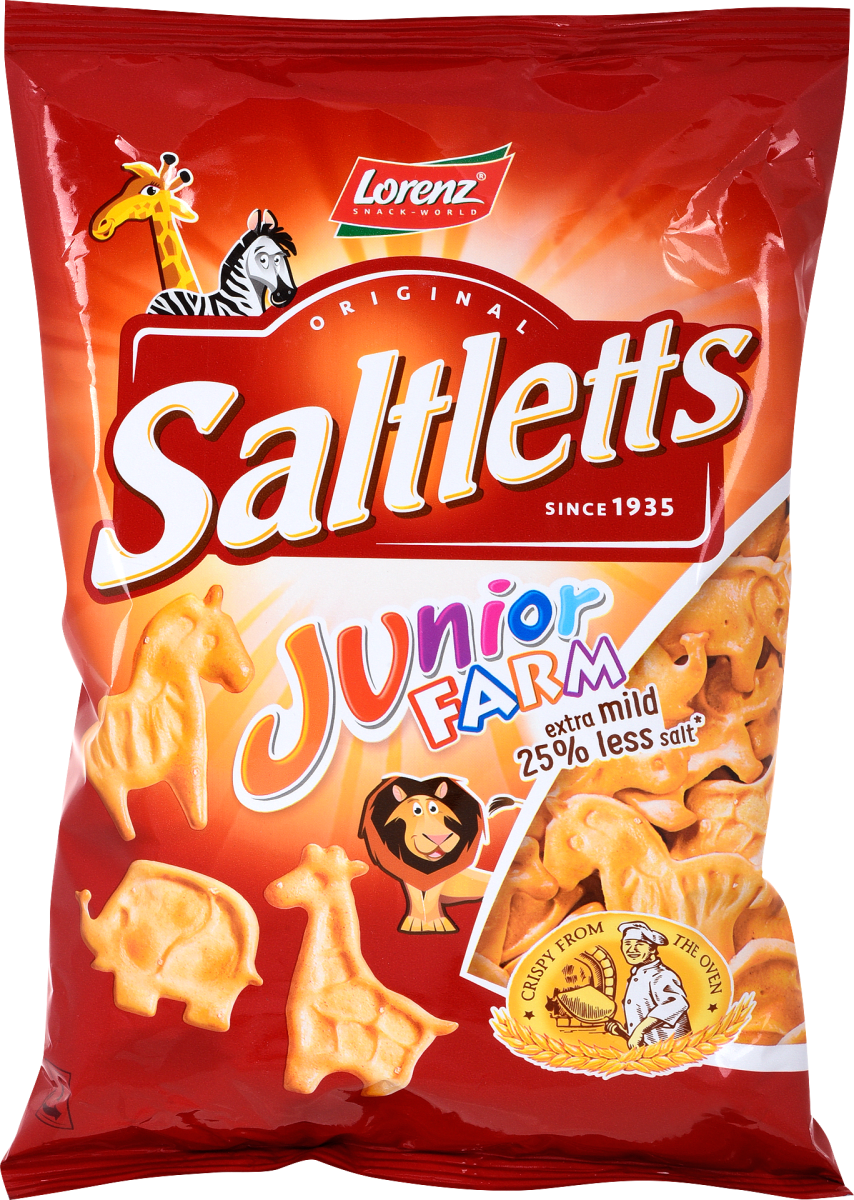 Junior Farm Saltletts Lorenz Savory Biscuits 125g