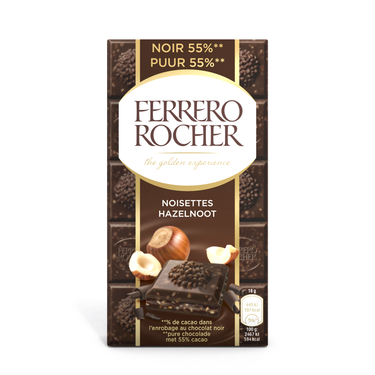 Dark Chocolate Bar with Hazelnuts Ferrero Rocher 90 g