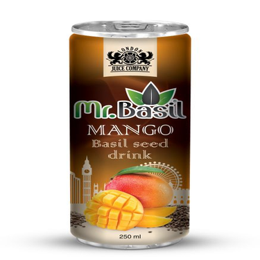 Basil &amp; Mango Seed Drink Mr. Basil 250 ml