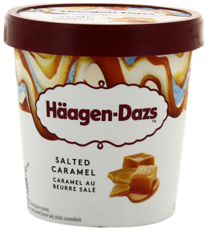 Mini Pot de Glace au Caramel au Beurre Salé Häagen-Dazs 100ml