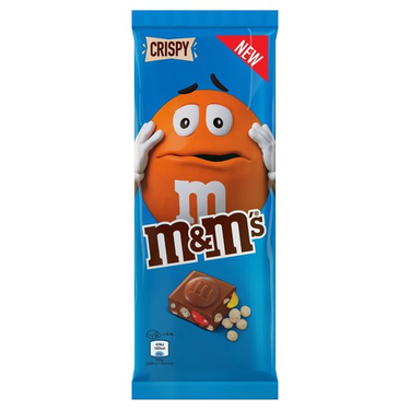 Barres chocolatées au chocolat au Lait  Crispy M&M'S 165 g