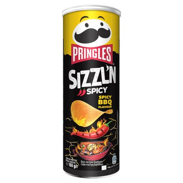 Sızzl'n Pringles Spicy BBQ Flavor Crisps 160g