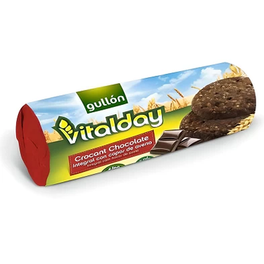 Biscuits Complet à l'Avoine et au Chocolat et Au Céréales Vitalday  Gullon 280g