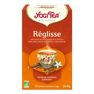 17 Sachets Infusions Réglisse Βio Yogi Tea 34,2g