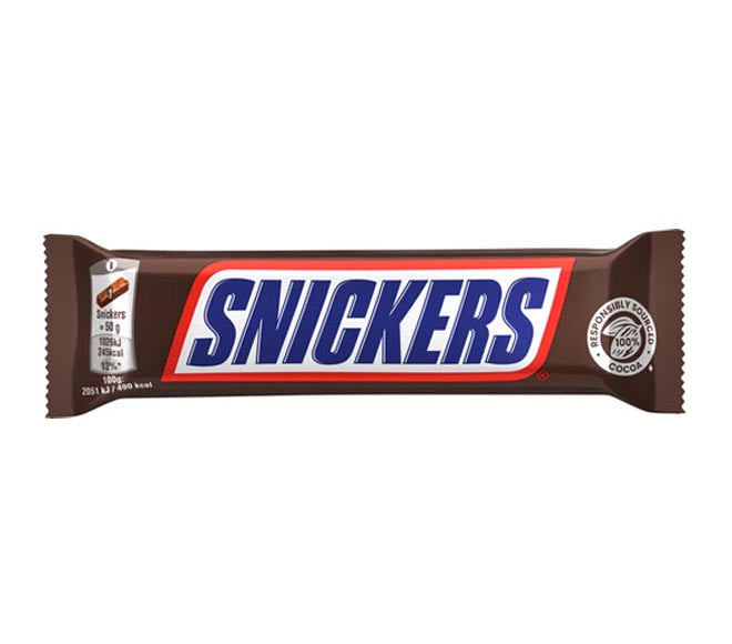 Barre chocolat Snickers 50G