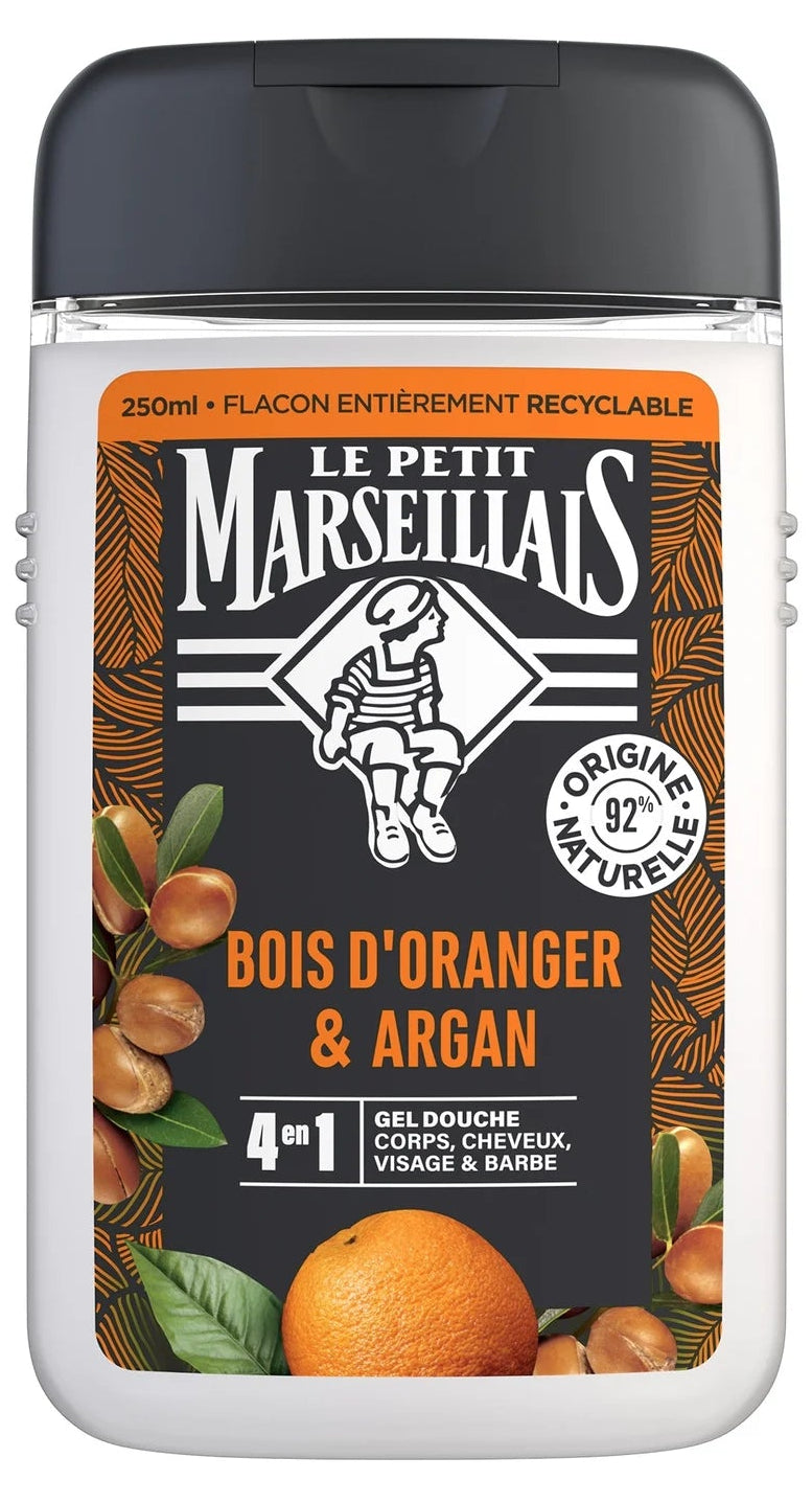 Men's Shower Gel Orange Blossom & Argan Le Petit Marseillais 250ml