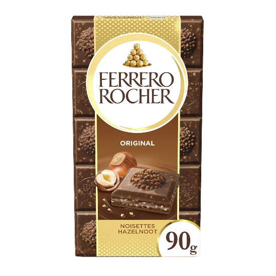 Ferrero Rocher Hazelnut Chocolate Tablet Original 90G