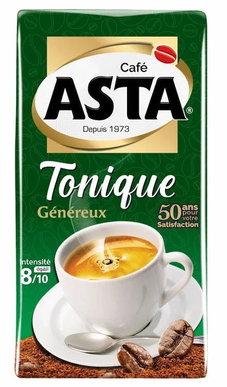Café moulu tonique généreux intensité 8/10 Asta 200g