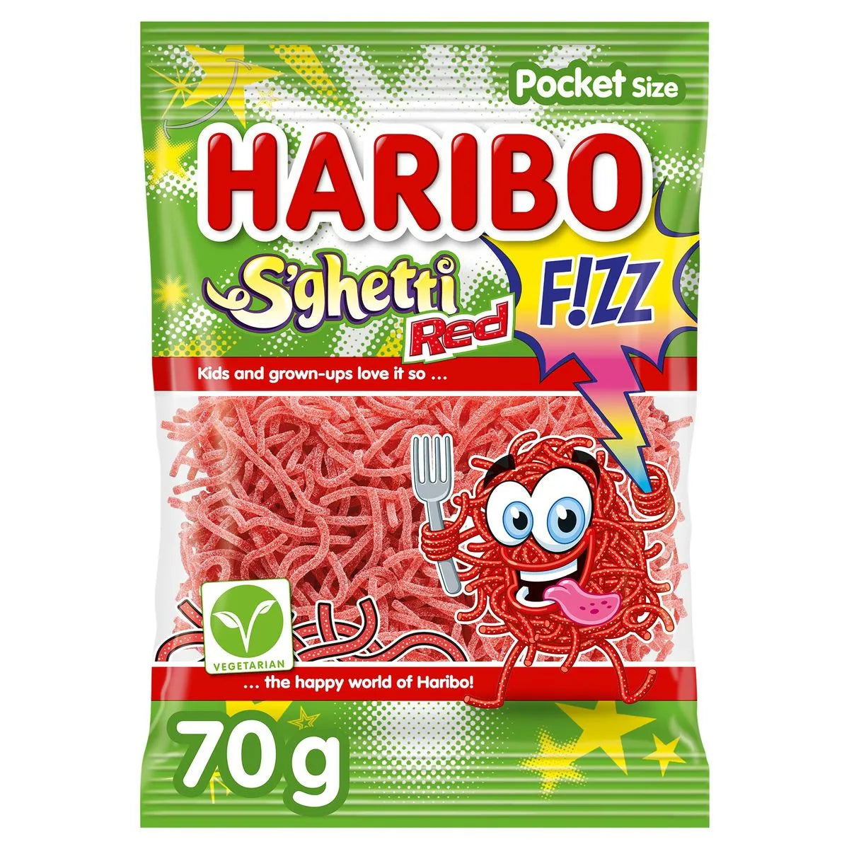 Haribo S'ghetti Red Vegan Candy 70g