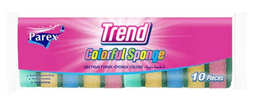 10 Trend Parex Colored Scouring Sponges