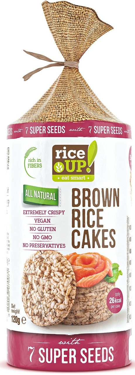 Rice Up Wholegrain Rice Cakes with 7 Super Seeds 120g