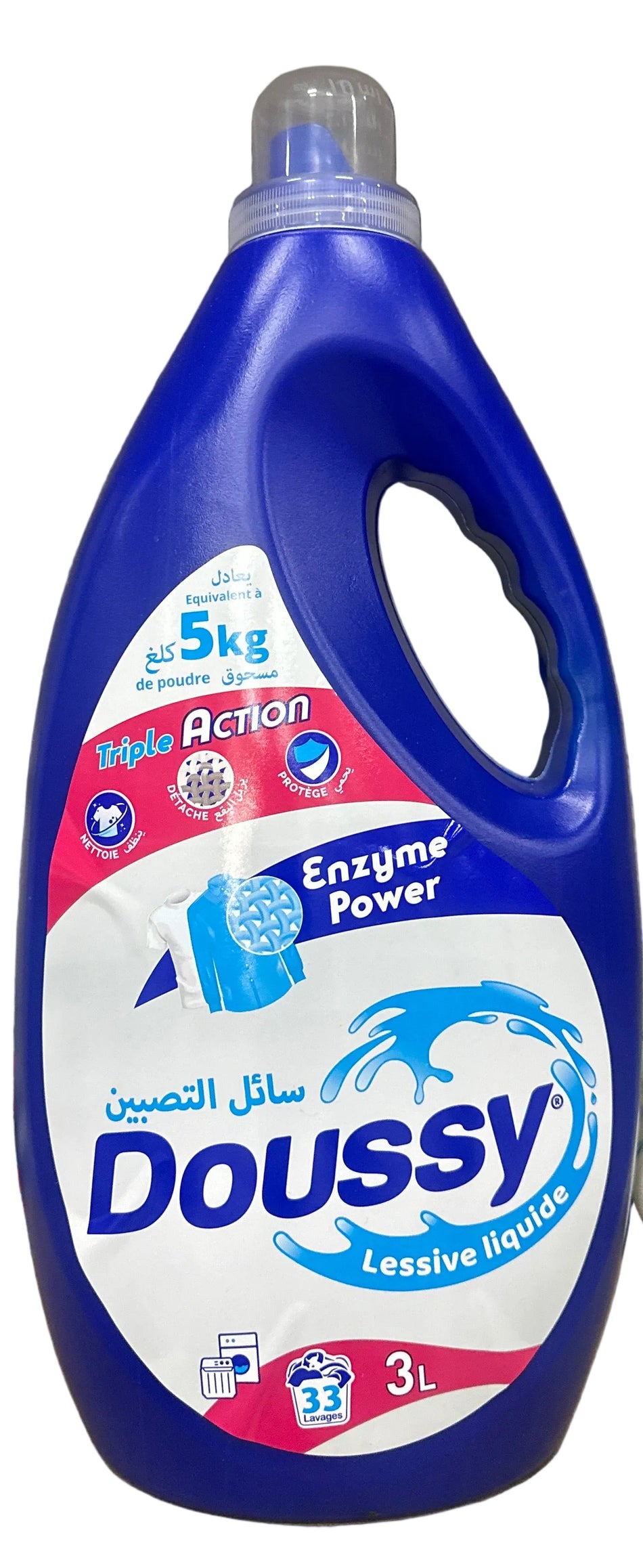 Liquide Lessive Enzyme Power Triple Action Doussy 3L